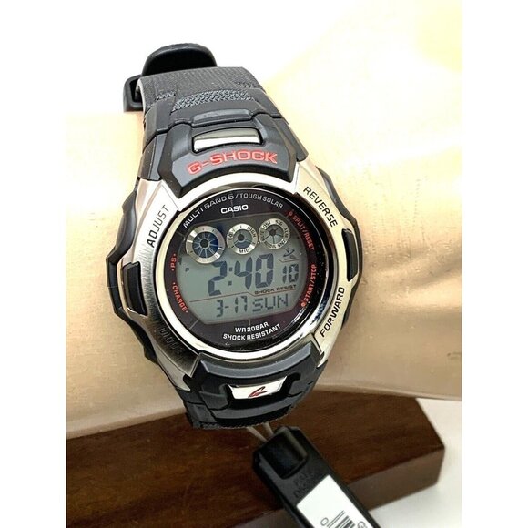 Casio Men's Watch GWM500A-1 G-Shock Solar Silver Black Resin 46mm Sport … - Picture 11 of 14